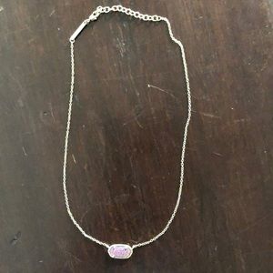 Purple drusy Kendra Scott necklace